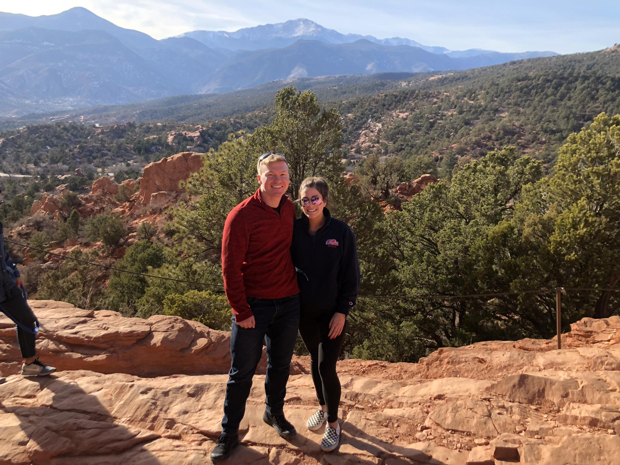 Hiking together in Colorado - "the Garden of the Gods"