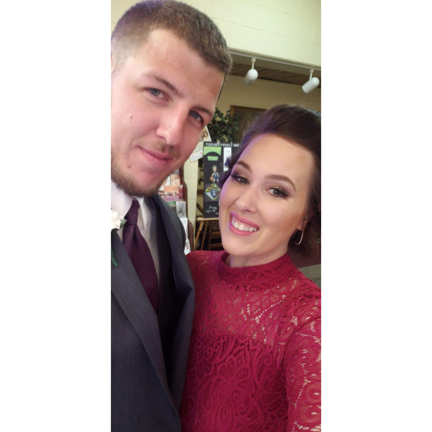 Our first official date as a couple was to Brandon's brother's wedding