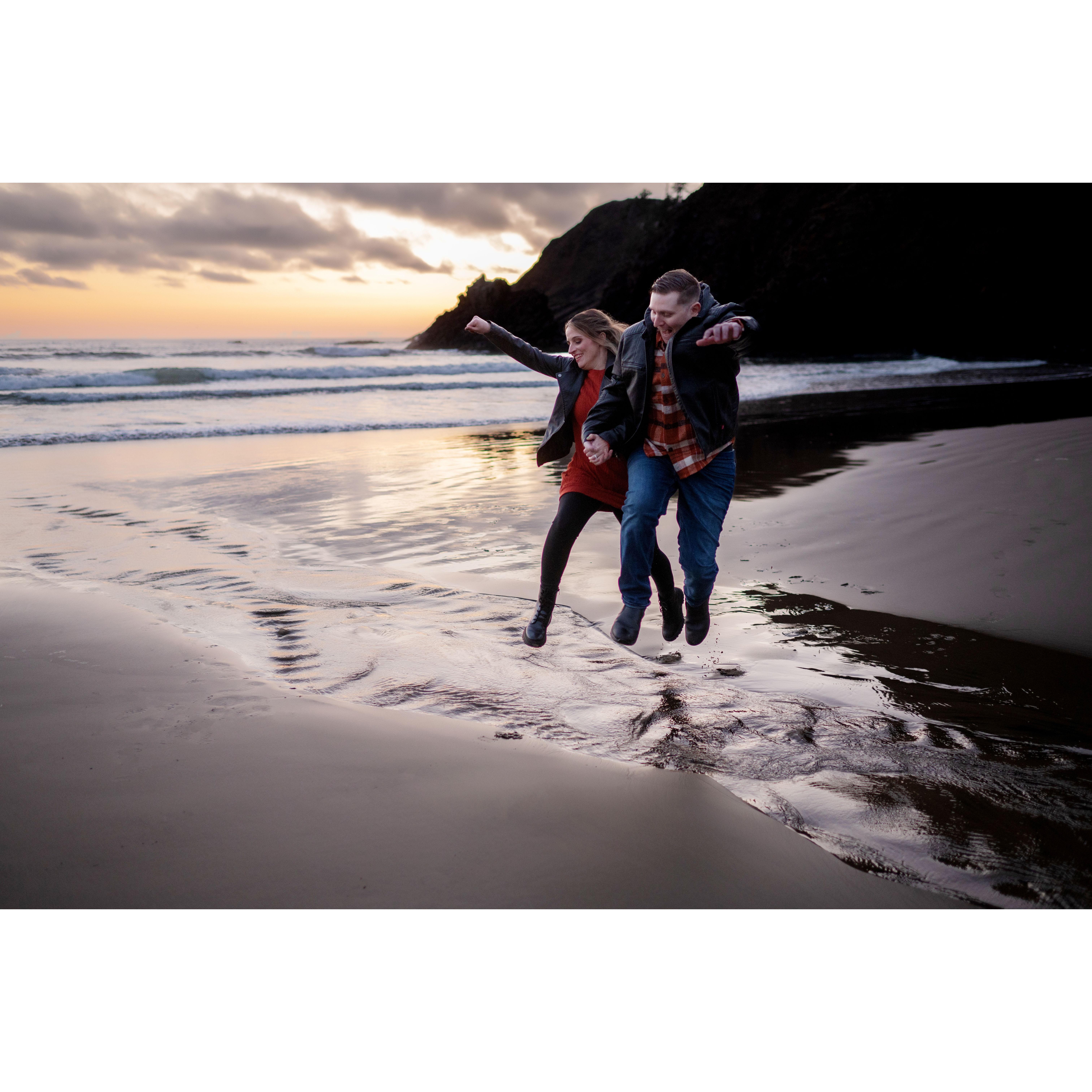 Engagement Photo Shoot. Ecola State Park, OR 9/7/23