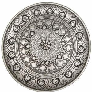 Ghalamzani Wall Plate with Khatam Pattern – 30cm
