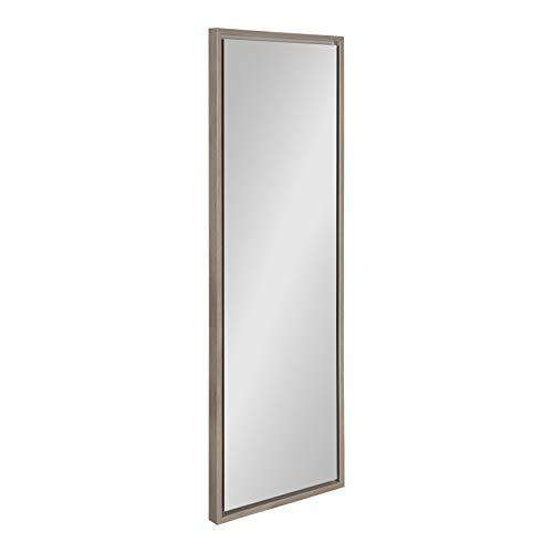 Kate and Laurel Evans Framed Wall Panel Mirror, 16x48, Gray