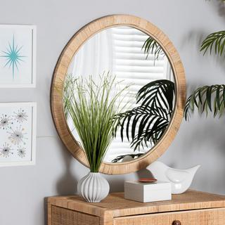 Bella Modern Bohemian Round Mirror
