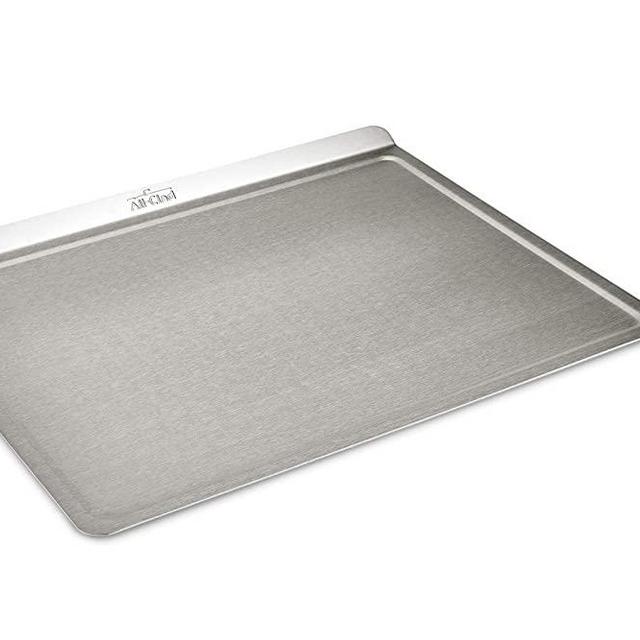 All-Clad 9003TS 18/10 Stainless Steel Baking Sheet Ovenware, 14-Inch by 17-Inch, Silver