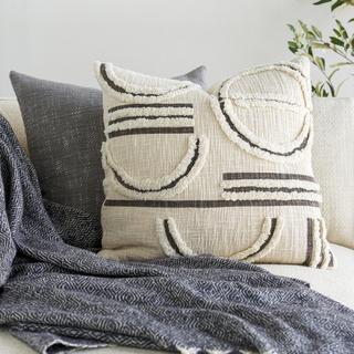 Azibo Circles Down Throw Pillow