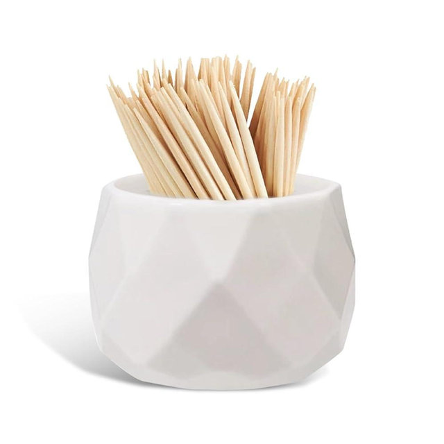 NIIIYTYB Cocktail Pick Holder Decorative Toothpick Dish and Holder Crystal Jug Toothpicks Container Cute Tooth Holder for Parties Weddings Get Togethers and Home Decor Elegant Toothpick Organizer
