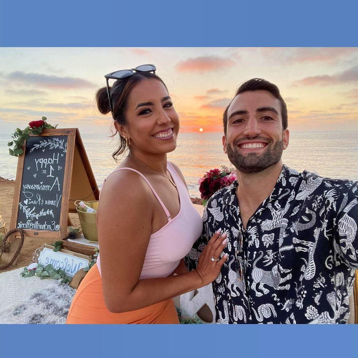 Celebrating one year of being engaged (Rani's sunset picnic surprise), August 2023