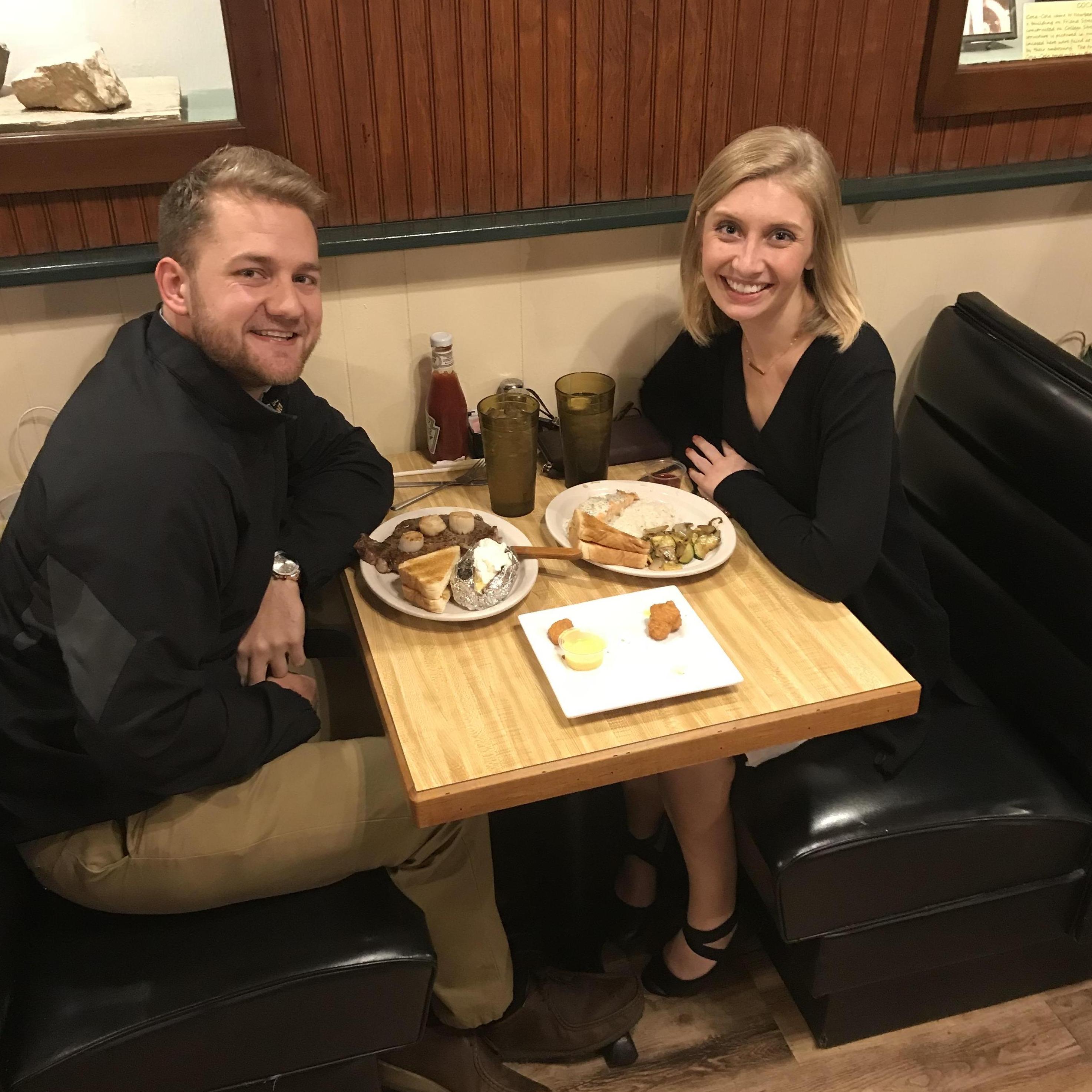 Valentine's Date in Newberry, SC. (Halfway meeting point between Greenville and Columbia.)