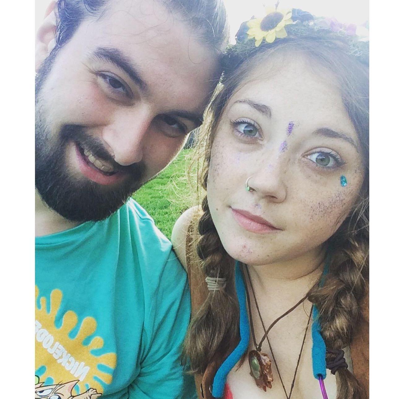 September 2017. Our first photo together.