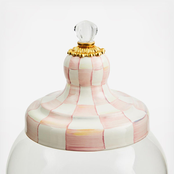 MacKenzie-Childs Rosy Check Beverage Dispenser - Thumbnail 2