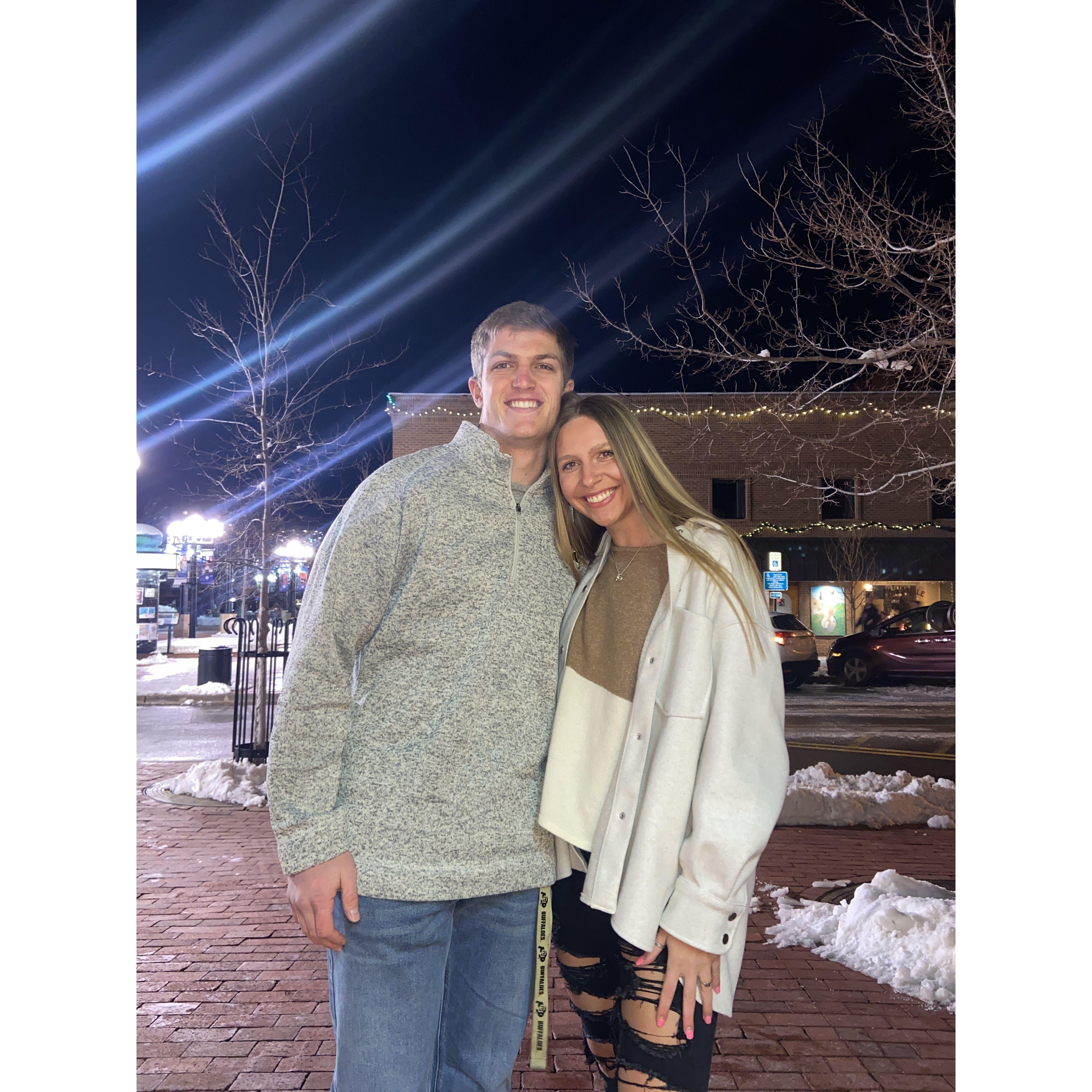 First Valentine’s Day in Boulder