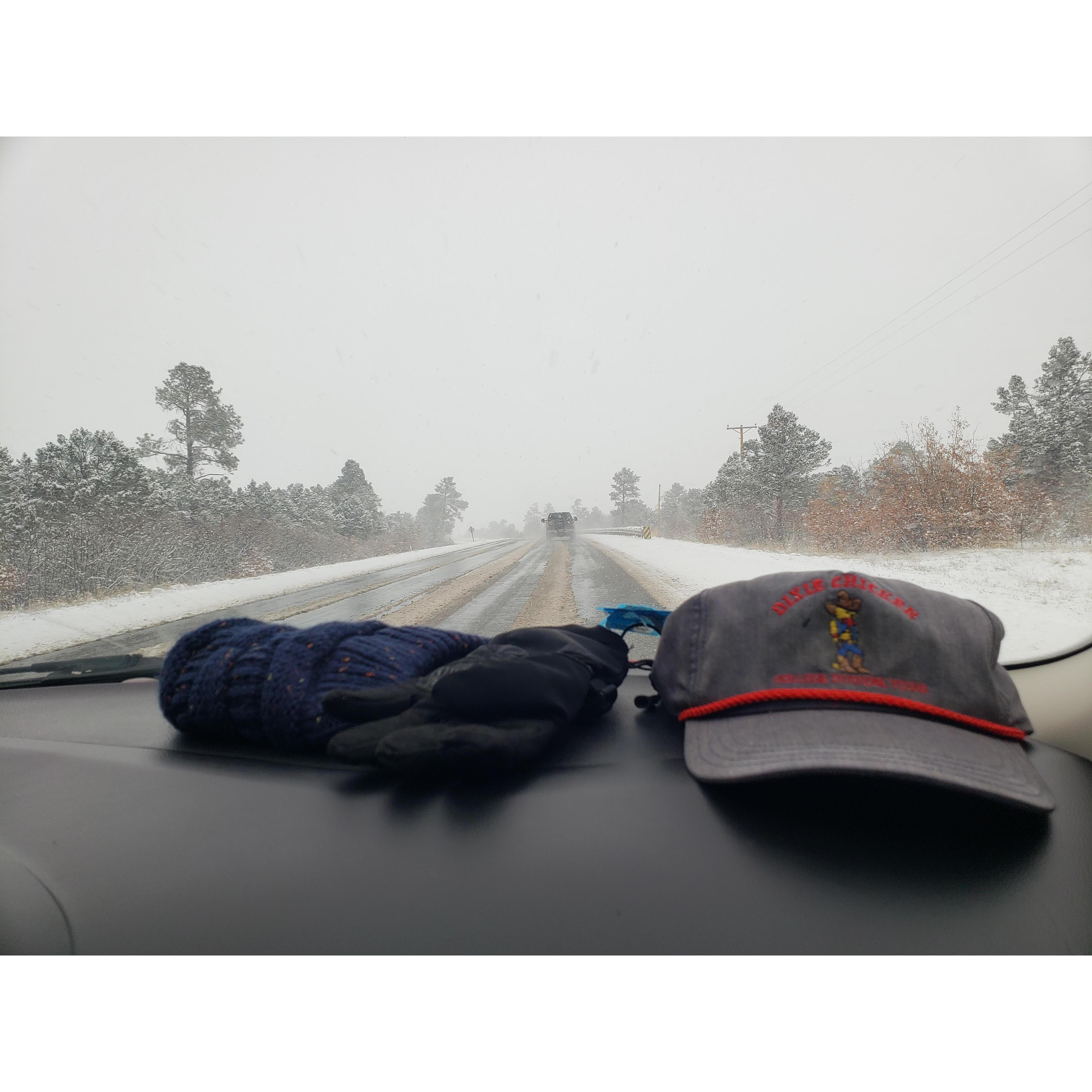 Our COLD spring break road trip to Zion