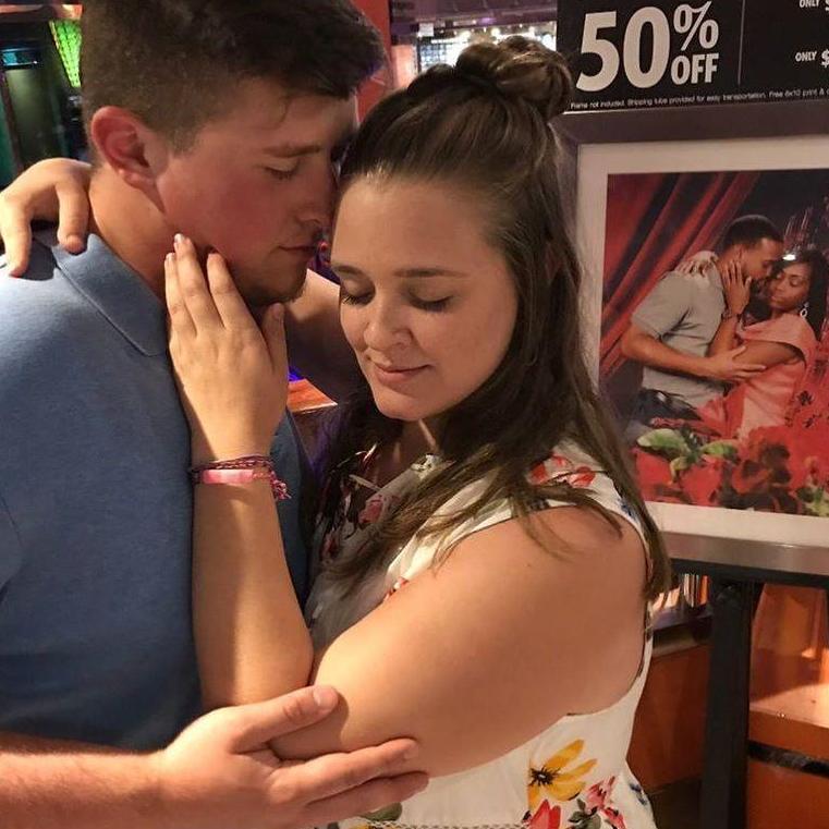 Zach's favorite picture - reenacting this lovely picture on the cruise we went on!