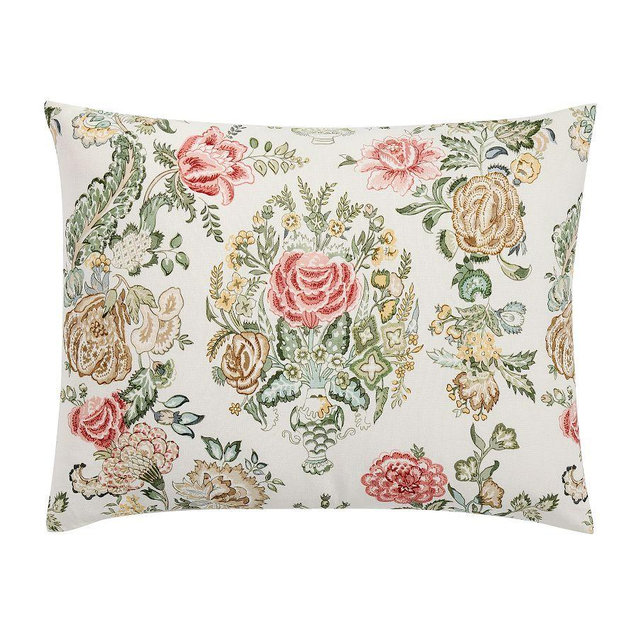Kravet Grandiflora Reversible Sham, Warm Multi, Standard
