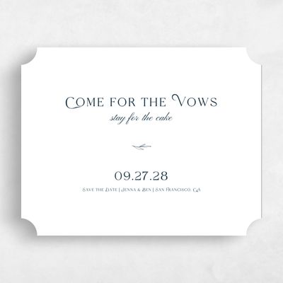 White Ticket Wedding Save the Date - Hartington Landscape