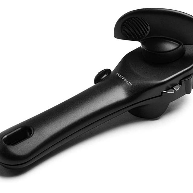 Bellemain- Safe Cut Stainless Steel Ergonomic Can Opener, Manual | Smooth Edge Stainless Steel Can Opener Perfect For Home Chefs and Restauraunts