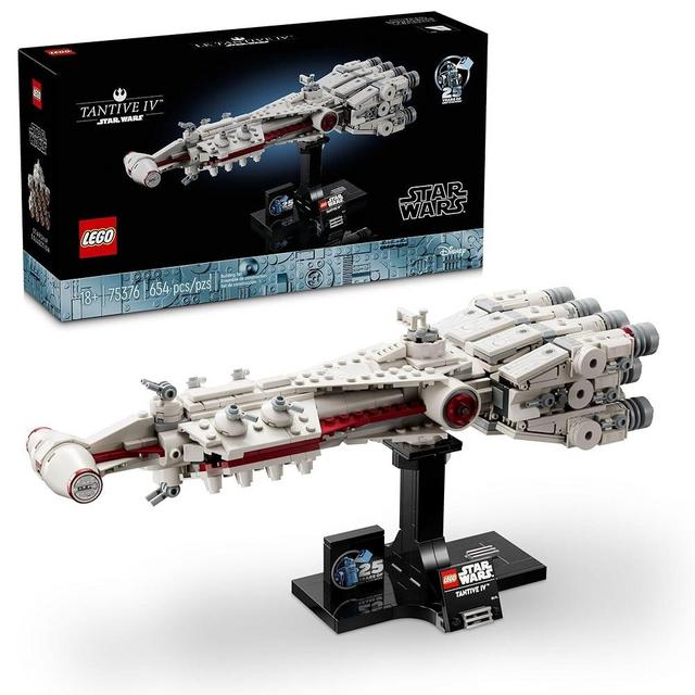 LEGO Star Wars: A New Hope Tantive IV, Buildable 25th Anniversary Starship Model, Creative Building Set for Adults, Build and Display May The 4th Collectible, Star Wars Gift for Fans, 75376