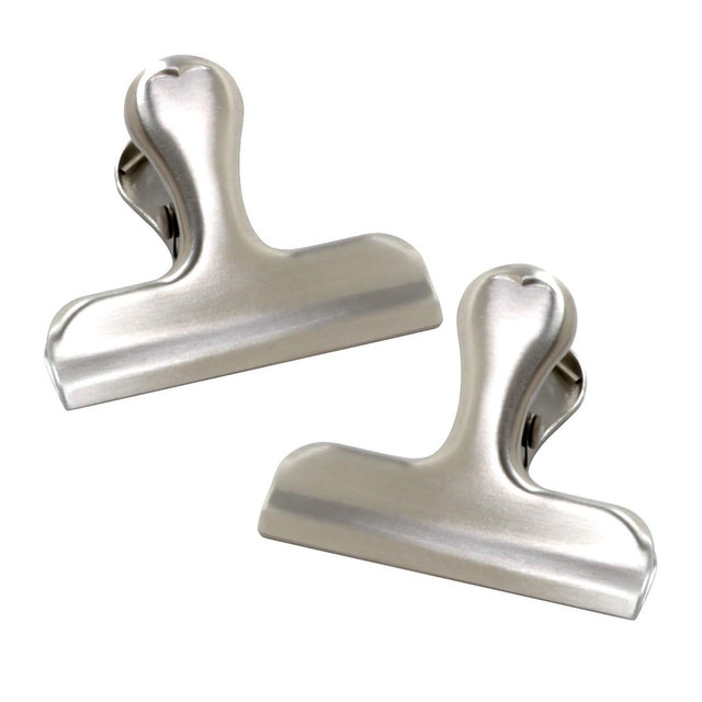 Norpro Stainless Steel Food Storage Mini Bag Clips - 4 Pack 4 Clips