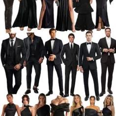 ALL BLACK FORMAL ATTIRE