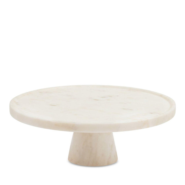 Blue Pheasant Samantha 11.5" Marble Cake Stand