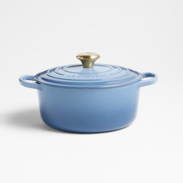 Le Creuset ® Signature 5.5-Qt. Chambray Blue Enameled Cast Iron Dutch Oven
