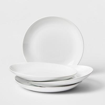 11" Porcelain Coupe Dinner Plate White - Threshold™