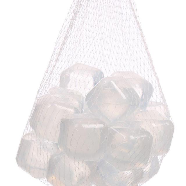 HOFA Reusable Smooth Plastic Ice Cubes White (Pack of 20)