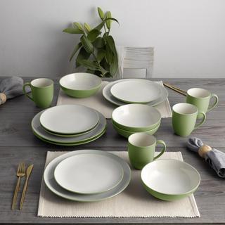 Colorwave Coupe 16-Piece Dinnerware Set, Service for 4