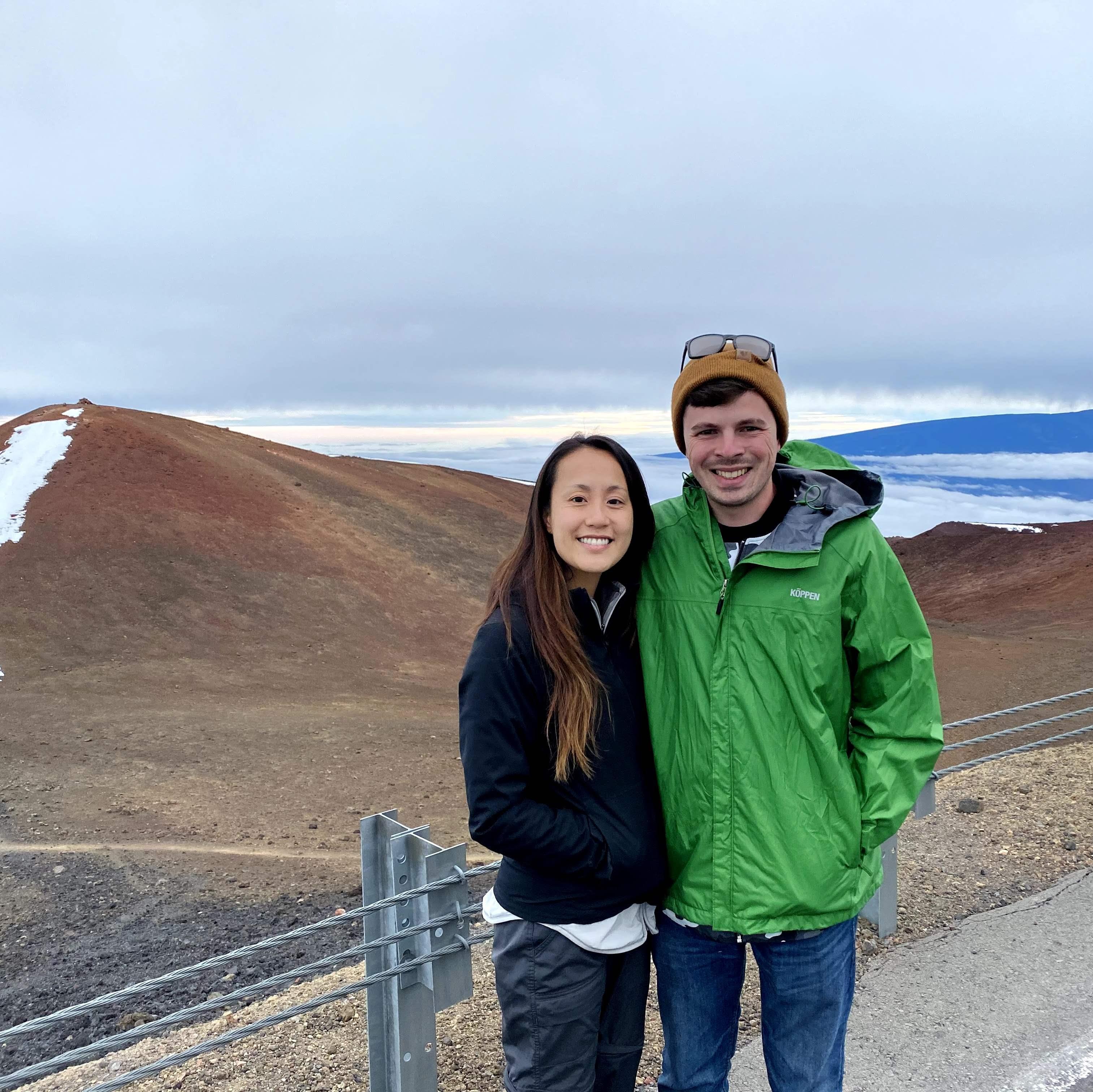 13,800 ft in the air (Mauna Kea volcano, Hawaii)