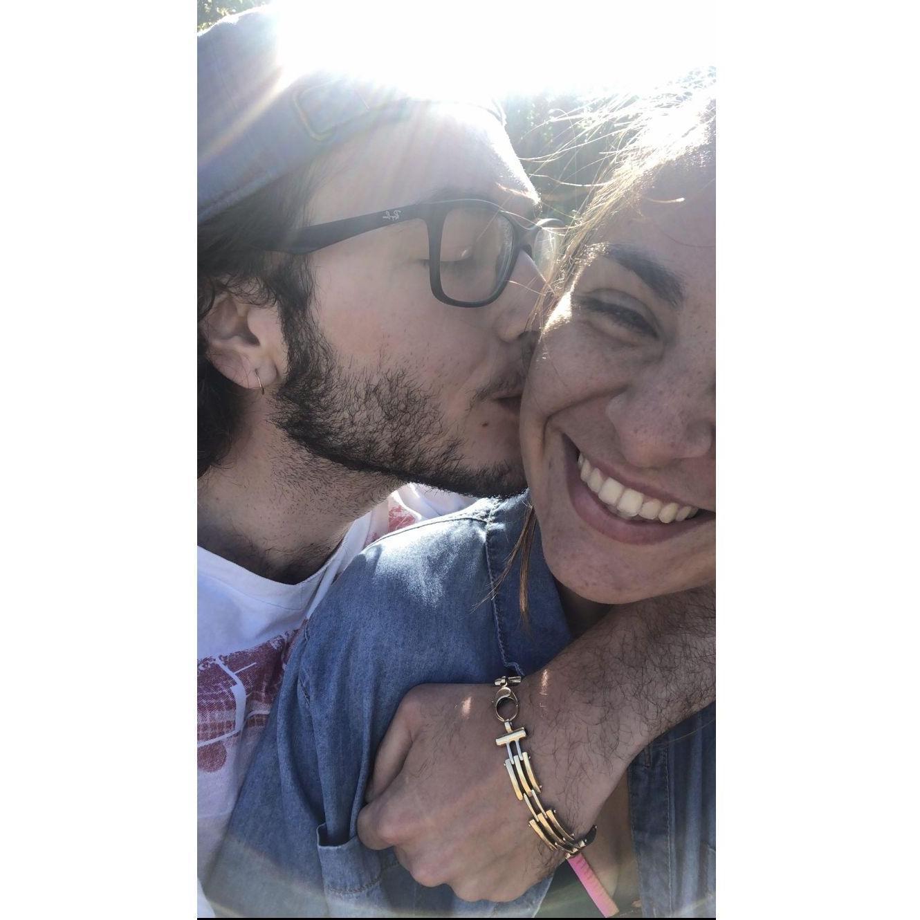First beach day together.