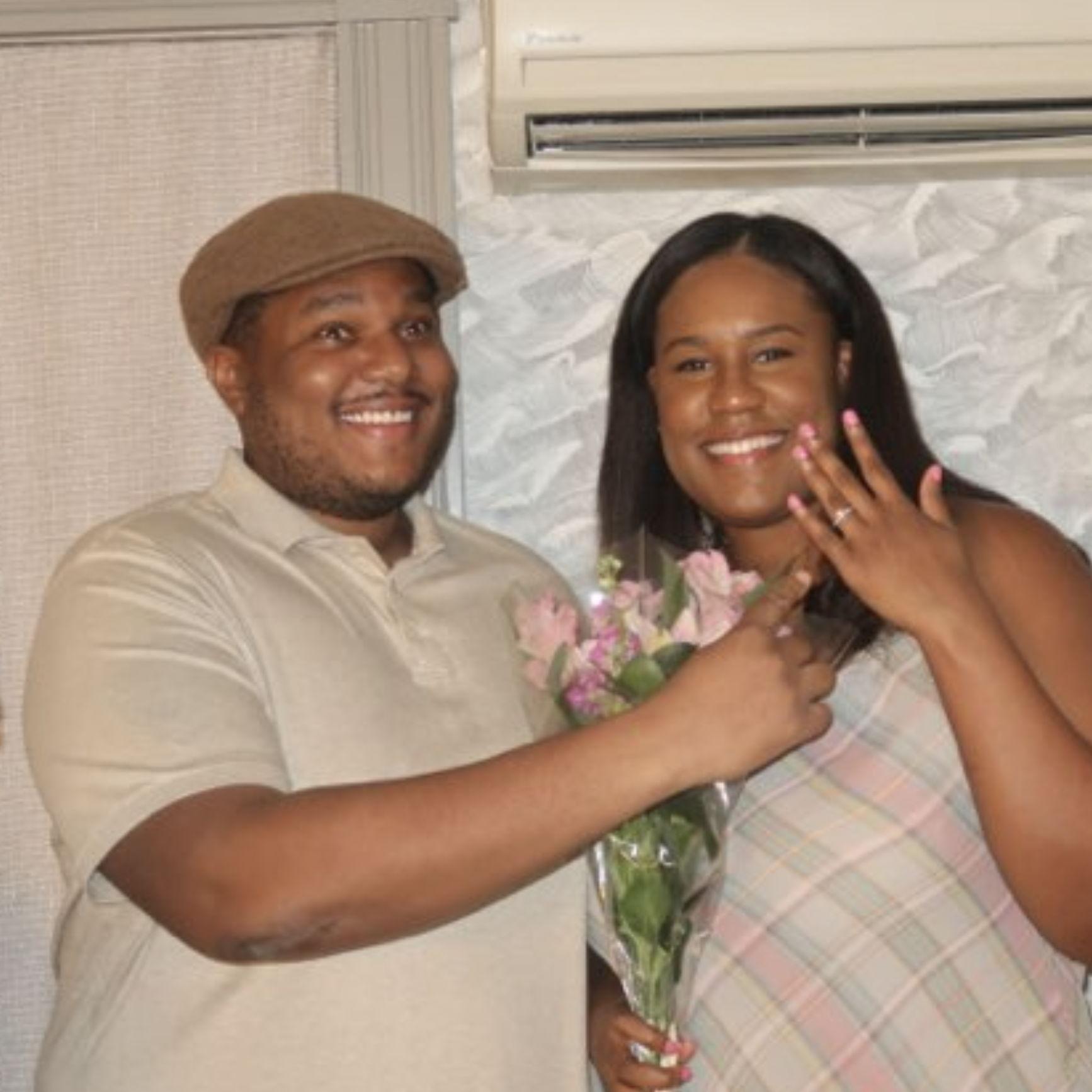 Our engagement dinner.