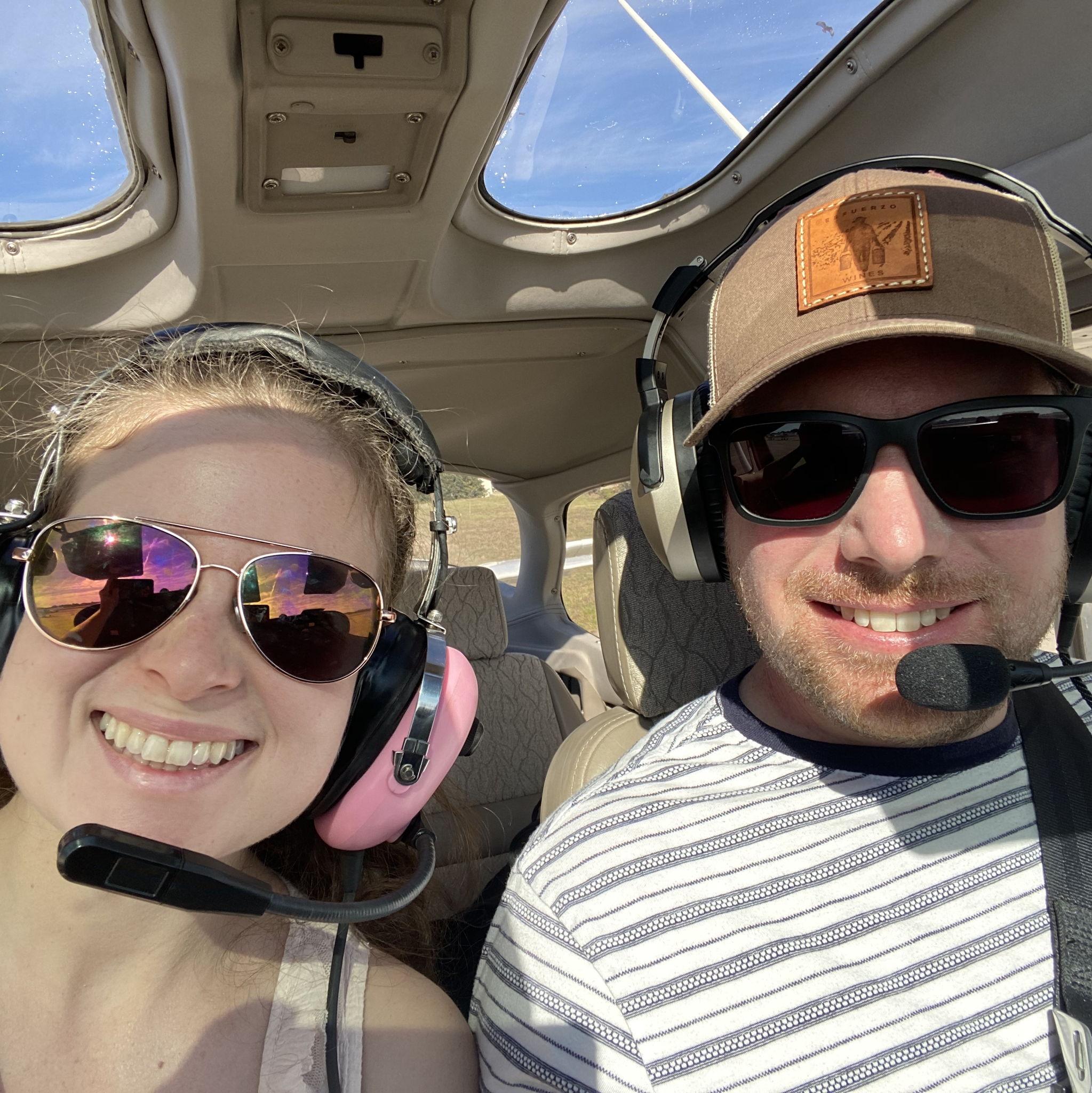 First flight together to Santa Ynez 2021