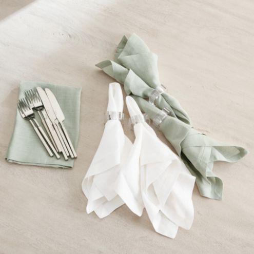 Acrylic Napkins Rings - Set of 4
