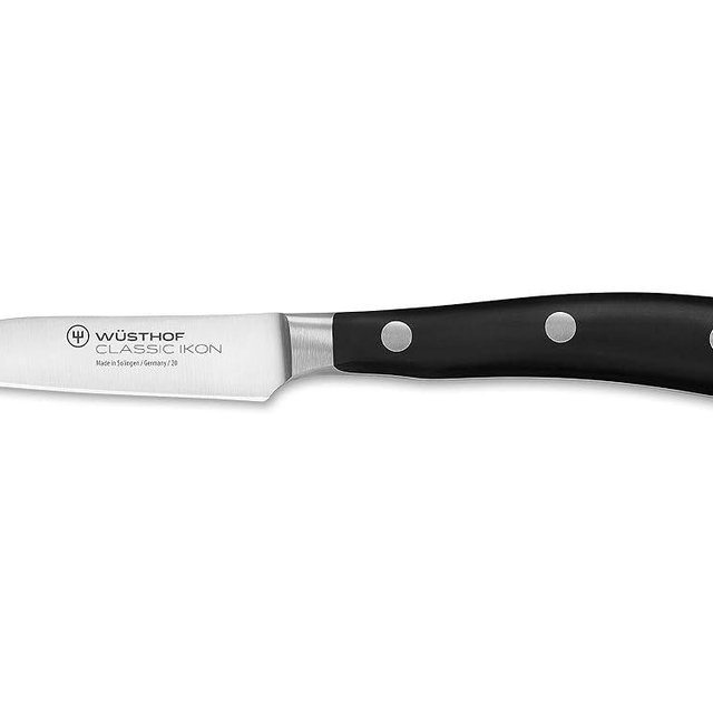 WÜSTHOF Classic IKON 3" Flat Cut Paring Knife, Black
