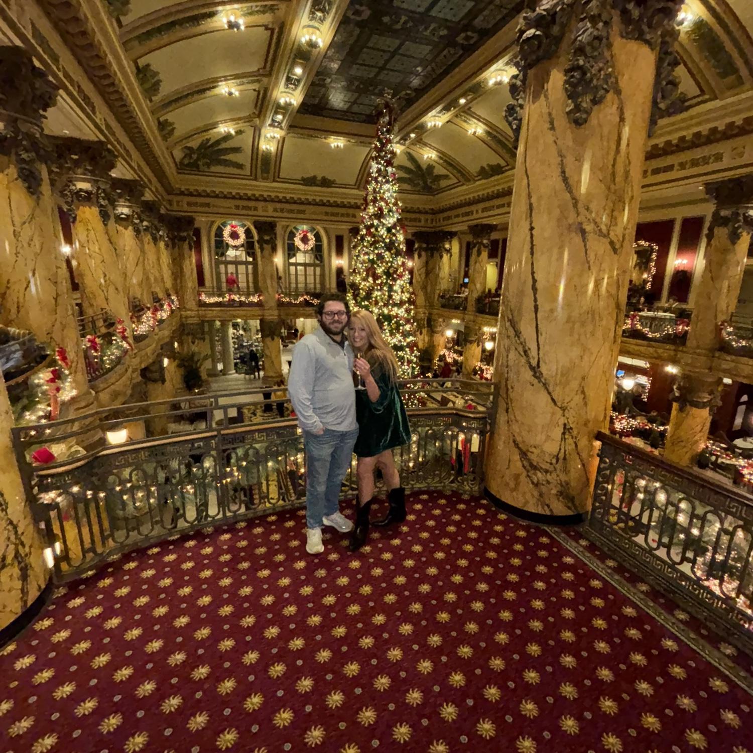 Getting engaged at our favorite place!