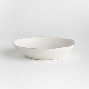 Marin Sand Stoneware Low Bowl + Reviews | Crate & Barrel