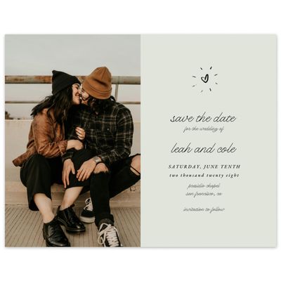Sage Mist, Green Wedding Digital Save the Date - Colmar Photo
