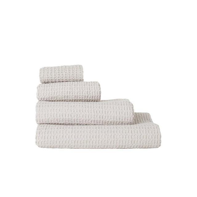 SIMPLE WAFFLE TOWELS - LIGHT GREY