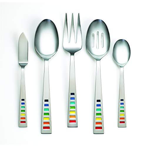 Fiesta Celebration 5 Piece Hostess Set, Stainless Steel