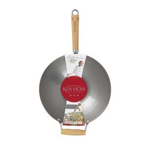Ken Hom Carbon Steel Wok-KH231003U - The Home Depot
