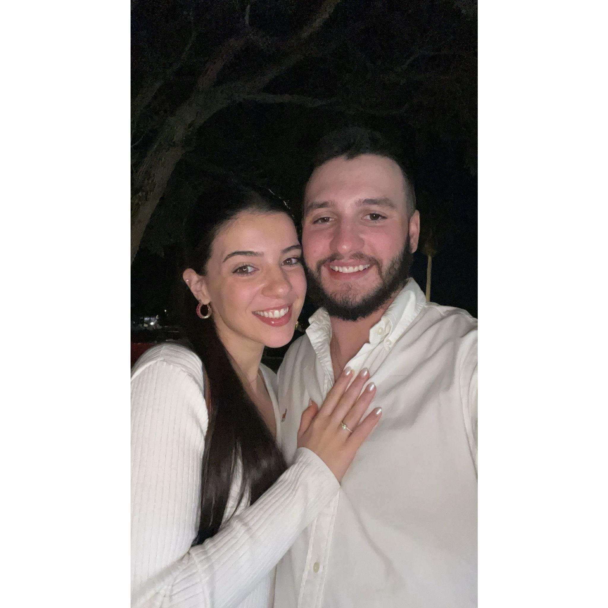 The day we got engaged! December 28, 2023