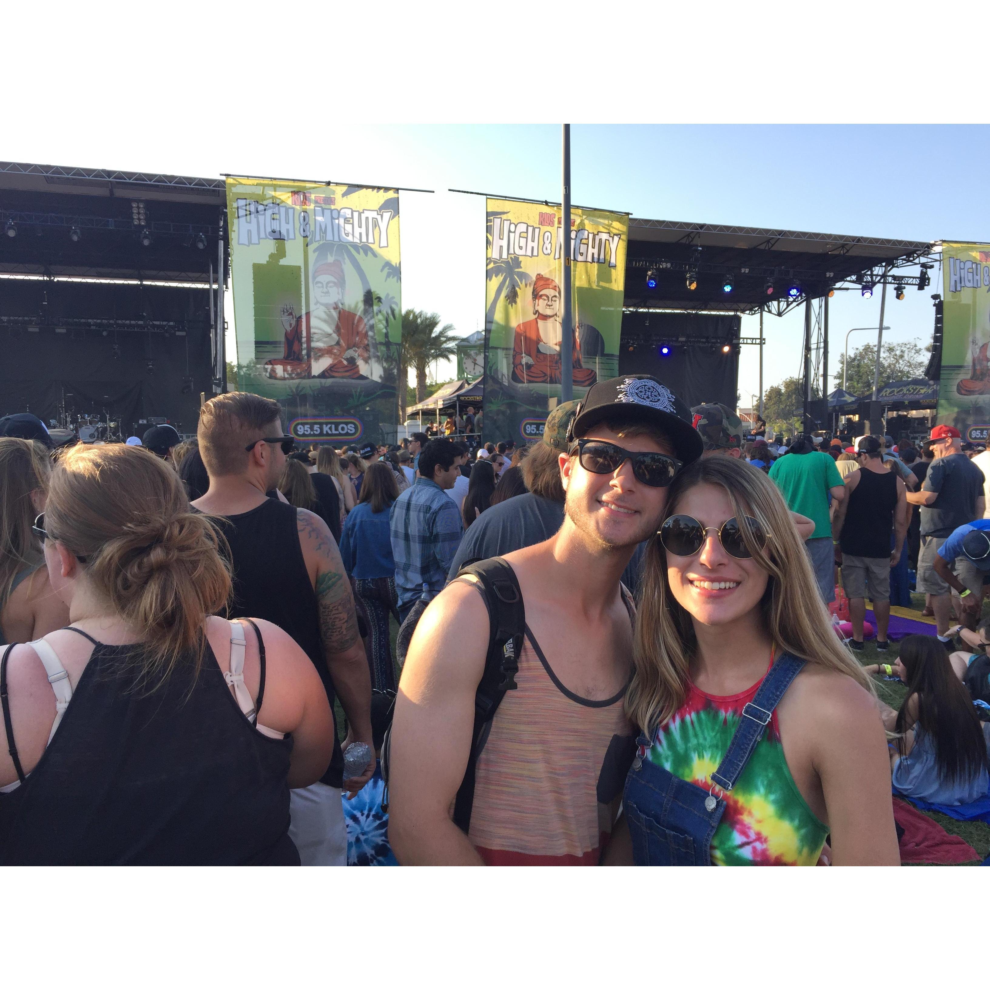 Our first reggae festival.. and also one of our first photos together