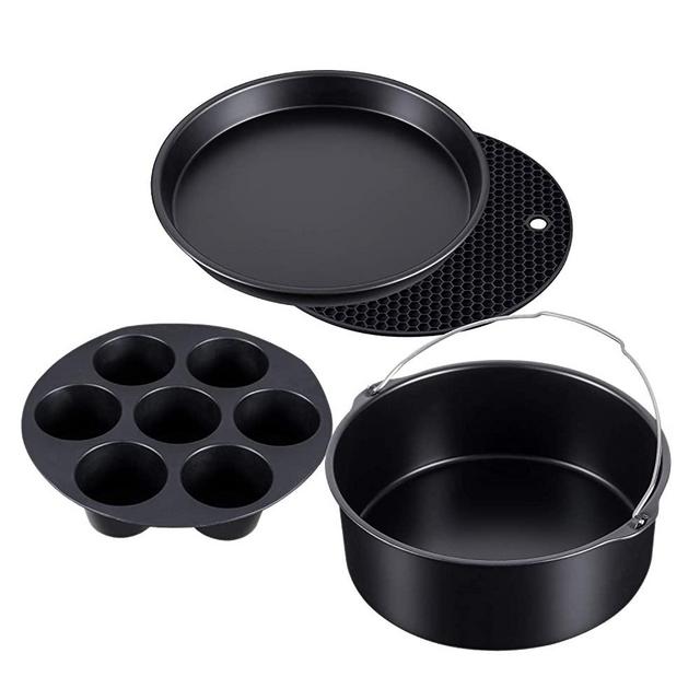4 Set Pressure Cooker, Steamer & Air Fryer Bakeware Accesories Compatible with Ninja Foodi 5&6.5&8 qt（OP101,OP301,OP302,OP401,FD401）