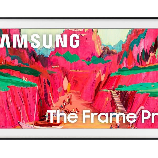 SAMSUNG 75-Inch Class The Frame Pro LS03FW 4K Neo QLED Mini LED Smart TV (2025 Model) Modern Frame Design with Wireless One Connect, NQ4 AI Gen3 Processor, Art Mode, Samsung Vision AI, Alexa Built-in