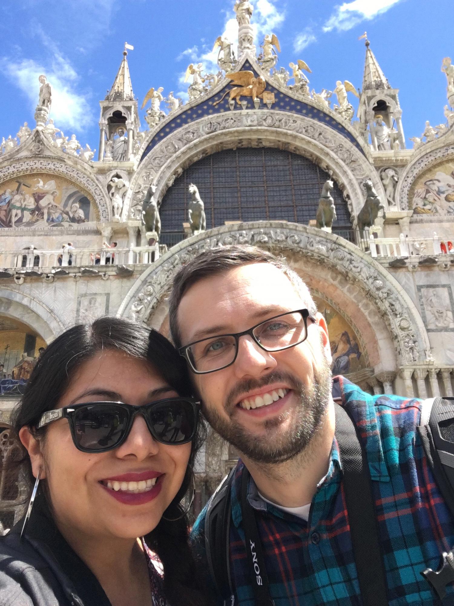 First time in Italy together, Venice, 2017.