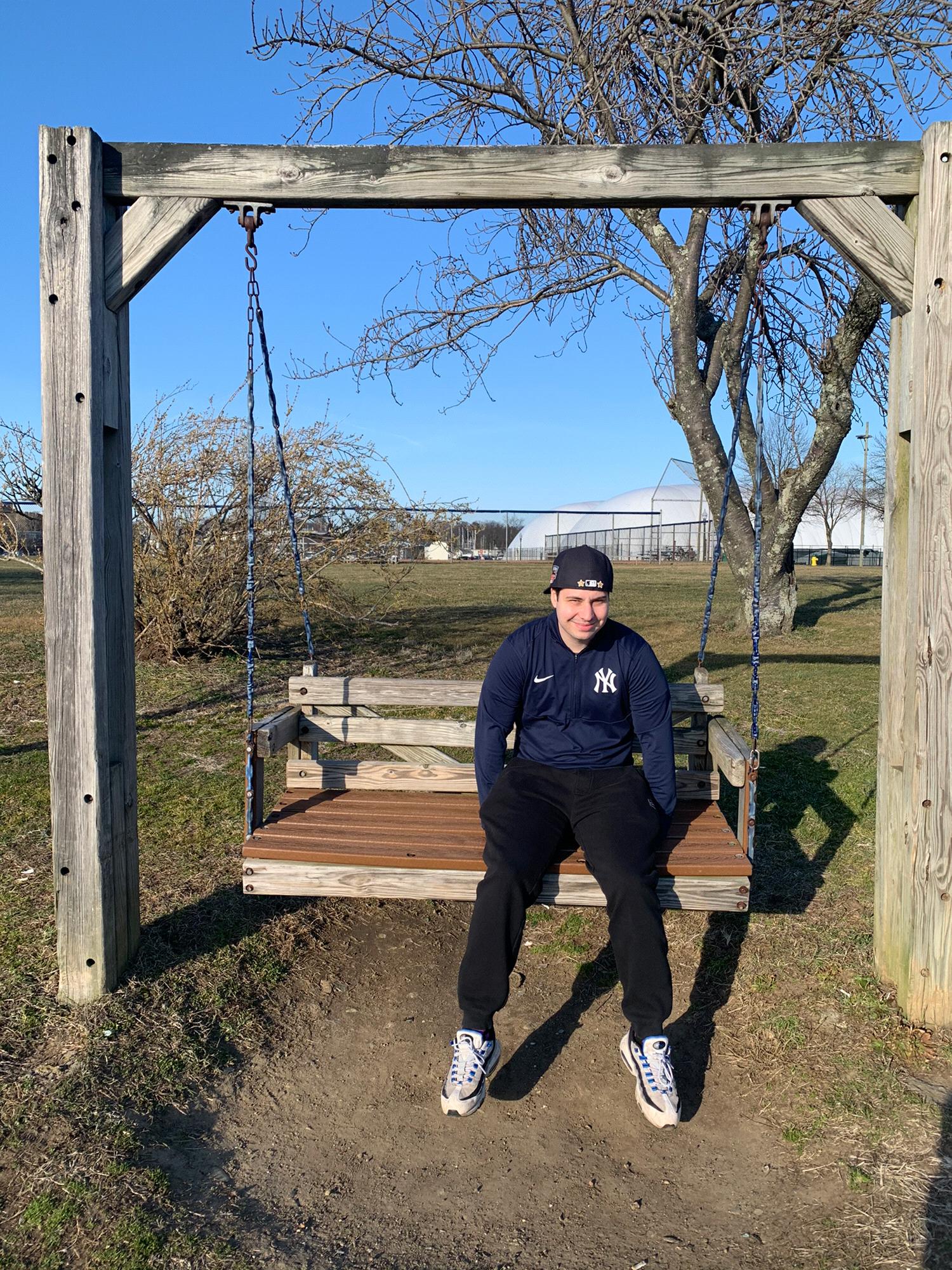 Walking around Mamaroneck Harbor.