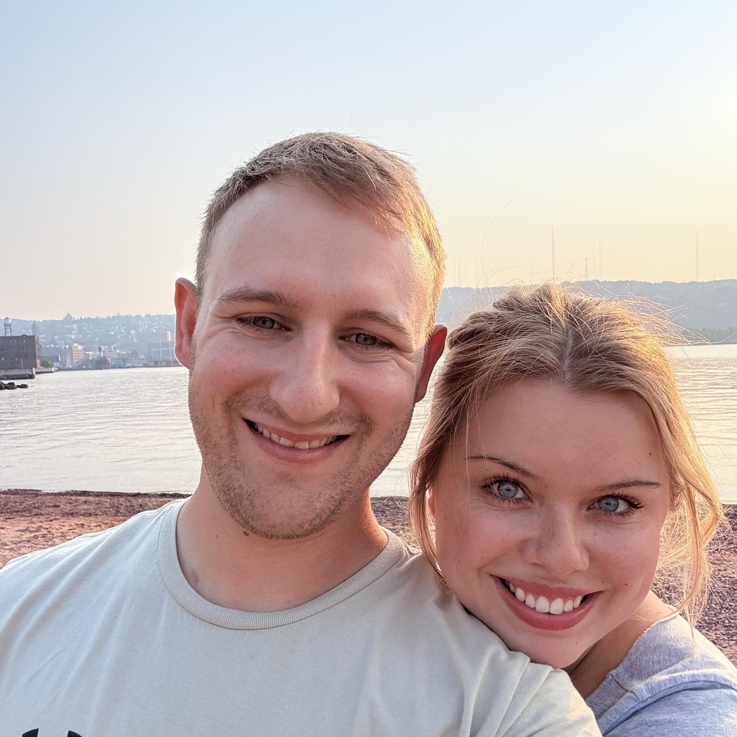 Our last visit to Lake Superior the night before the big move.