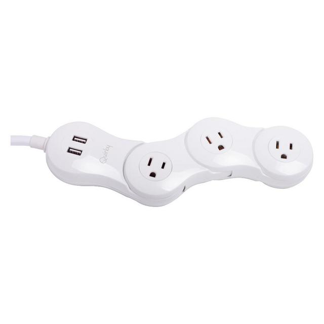 Quirky Pivot Power Surge Protector Desktop White