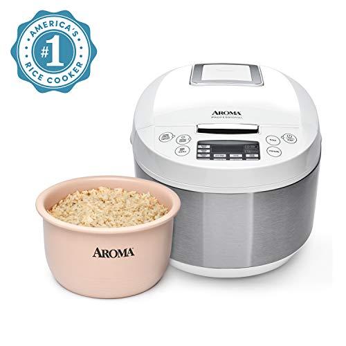 Aroma Housewares ARC-6206C Ceramic Rice Cooker/Multicooker, White