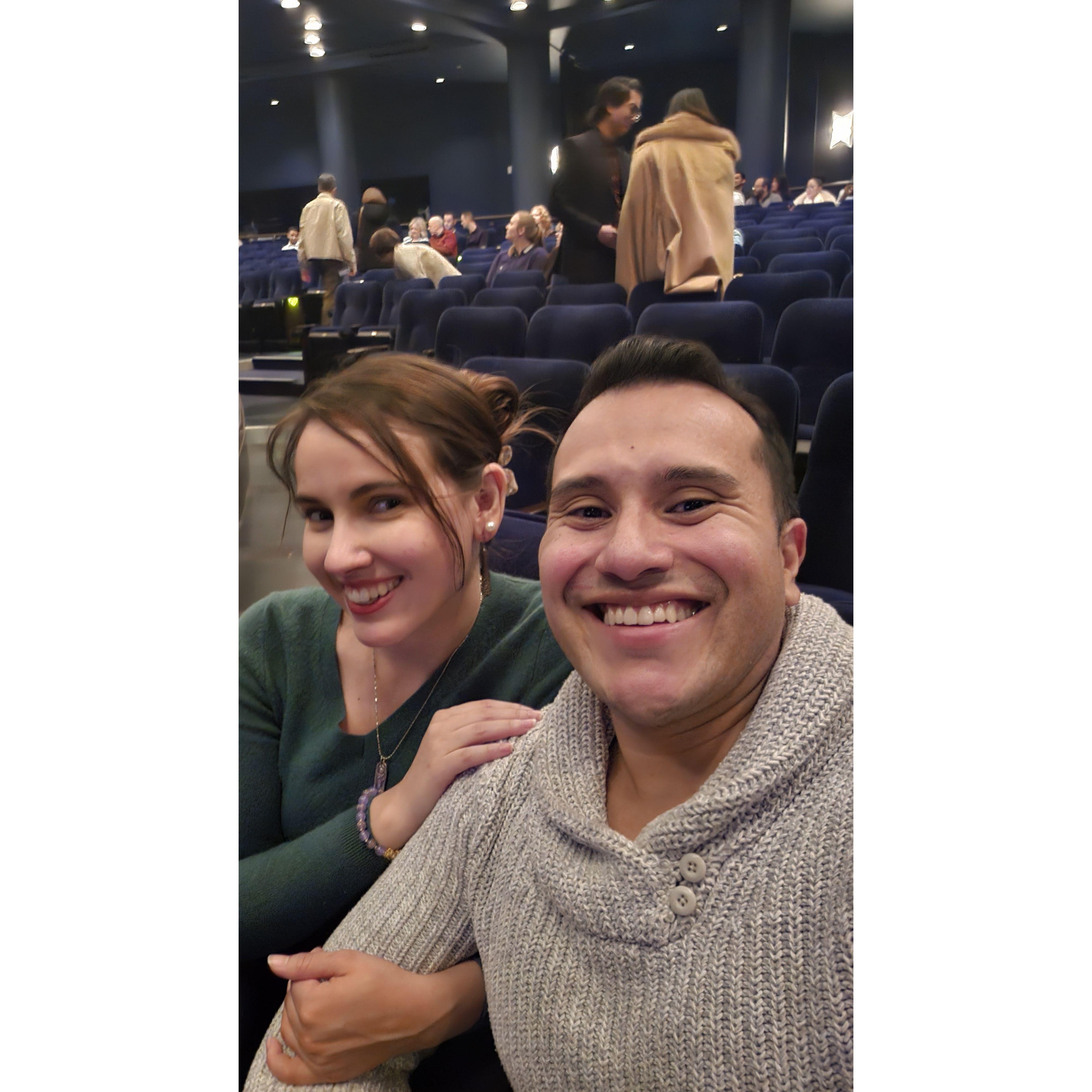 Attending "The Book of Mormon" Musical together.