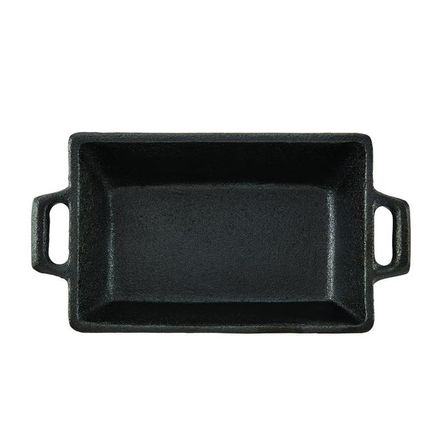 CasaModa 5190351 Pre-Seasoned Cast Iron Mini Square Baker, 5.5-Inch-by-3.5-Inch